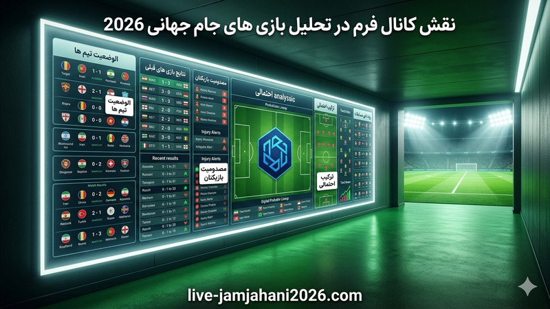 نقش کانال فرم در تحلیل بازی های جام جهانی 2026