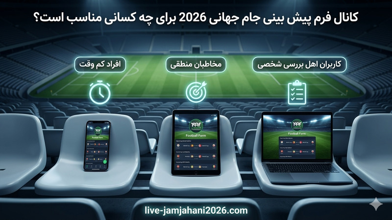 کانال فرم پیش بینی جام جهانی 2026 برای چه کسانی مناسب است؟