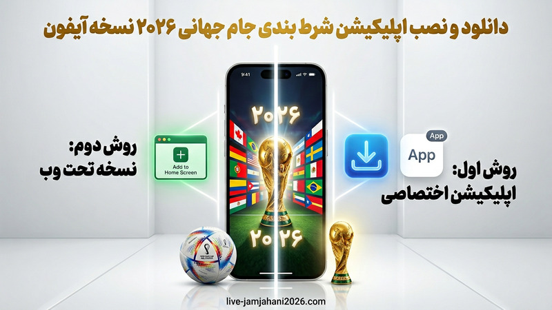 دانلود و نصب اپلیکیشن شرط بندی جام جهانی 2026 نسخه اندروید