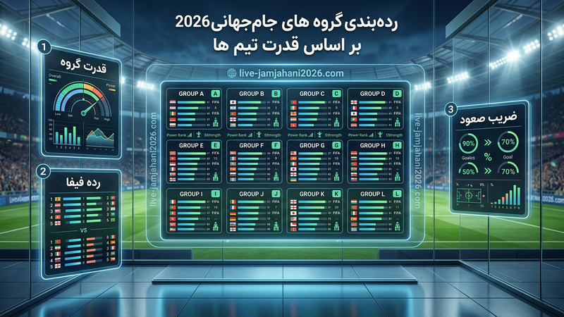 رده بندی گروه های جام جهانی 2026 بر اساس قدرت تیم ها