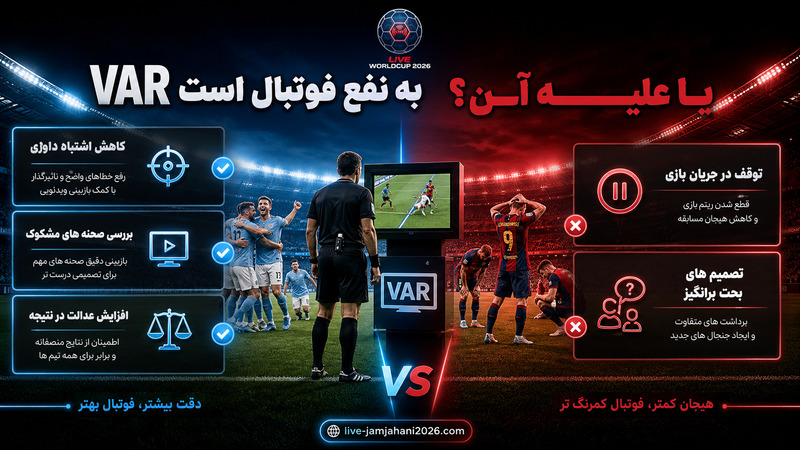 🟦 VAR به نفع فوتبال است یا علیه آن؟