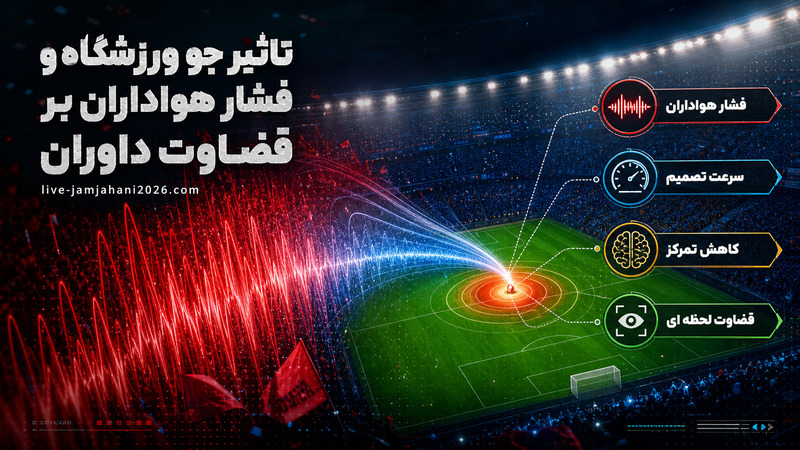 تاثیر جو ورزشگاه و فشار هواداران بر قضاوت داوران