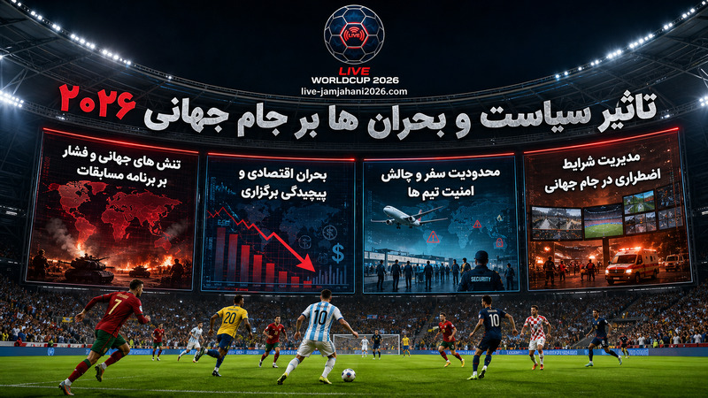 تاثیر سیاست و بحران ها بر جام جهانی ۲۰۲۶